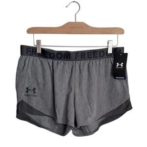 Under Armour Shorts Women’s Freedom Play Up Knit in Grey NEW with Tag W1669 Sz L
